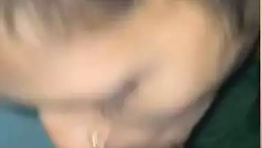Lady sucks Indian big black dick in desi sex MMS
