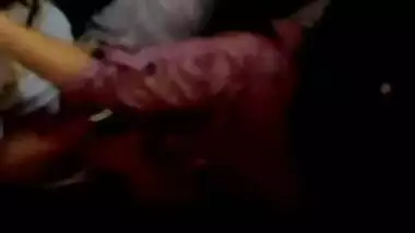 Brave Desi teens sneak in toilet cabin to have there quick XXX chudai